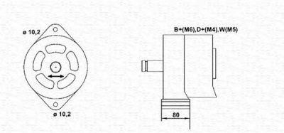 MAGNETI MARELLI 943356231010 -  Генератор